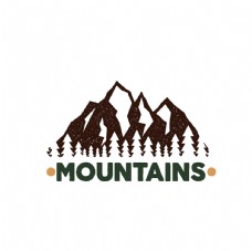 远山复古logo标签图片
