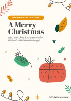 画册折页圣诞节海报图片