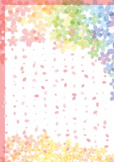 墙纸水彩花卉背景图片