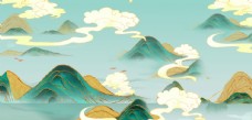 山水风景中国风背景图片