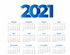 其他设计2021新年挂历台历日历图片