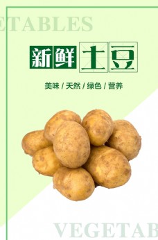 蔬菜饮食土豆海报图片