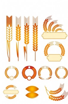 麦穗矢量素材图片
