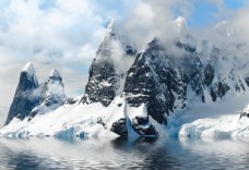 冰山冰川湖雪山图片
