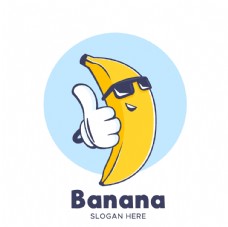 字体模板创意香蕉logo图片