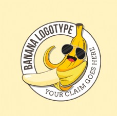 外国字体创意香蕉logo图片