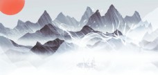 水墨中国风中国风背景图片