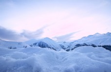 冬天雪山雪景图片