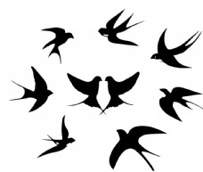 春天矢量燕子图片