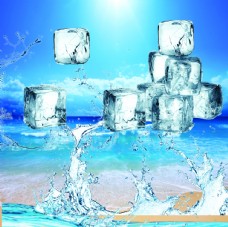 水珠素材冰水海素材水花底纹水花图片