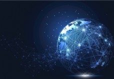 商务网络商务全球化网络连接EPS模板图片