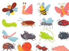 卡通动物昆虫图片