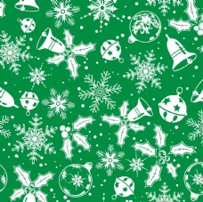 欧式花纹背景圣诞铃铛图片