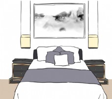 新中式床头图片