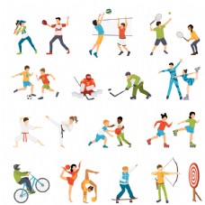 运动健身插画图片