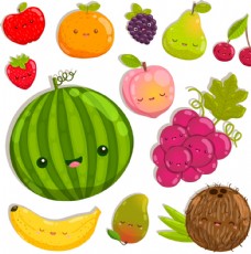 草莓卡通水果图片