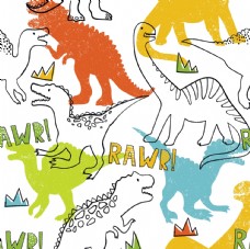 动漫图案恐龙动物图案游乐园动物园图片