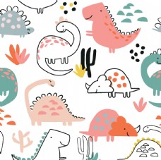 墙纸恐龙动物图案游乐园动物园图片