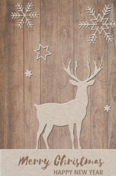 圣诞节麋鹿背景图片