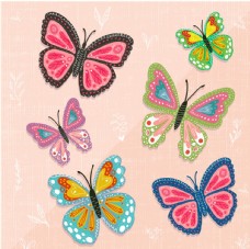 水彩画蝴蝶动物图片