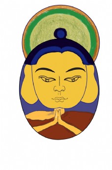 藏族佛教插画图片