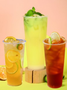 柠檬红绿茶图片