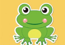 卡通动物卡通手绘青蛙动物图片