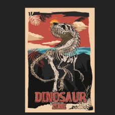 墙纸恐龙动物图案游乐园动物园图片