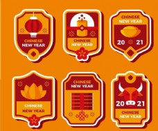 2021中国新年标签图片