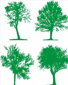 绿树矢量树树图片