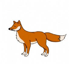卡通狐狸手绘图片