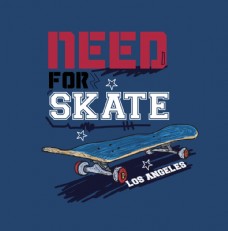 滑板体育运动SKATE字图片