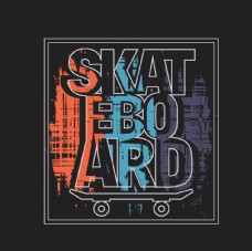 画册封面背景滑板体育运动SKATE字图片
