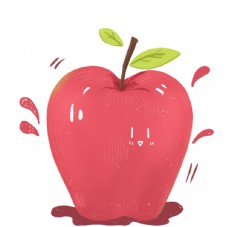 手绘卡通苹果元素图片
