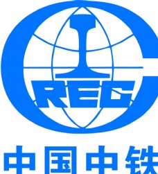蓝色背景中国中铁logo图片