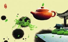 广告设计模板茶文化茶叶展板素材图片