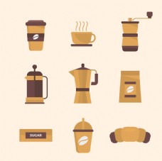 餐饮咖啡元素图标图片