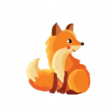 油画小狐狸图片