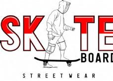 创意画册滑板体育运动SKATE图片