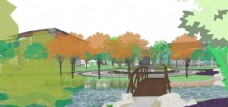 会议中心园林景观设计效果图图片