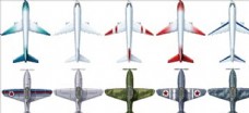 现代矢量飞机图片