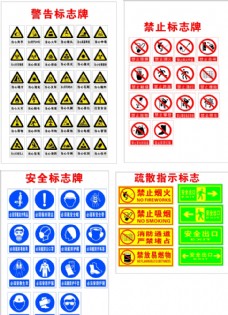 安全生产警示标志图片