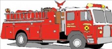 展板消防车图片