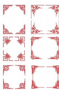 中国风设计中国风花纹边框图片