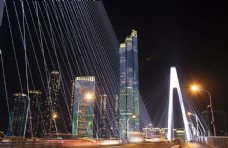 武汉月湖桥夜景图片