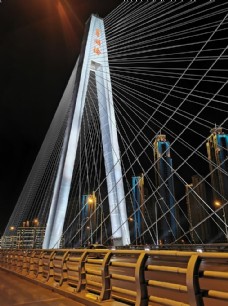 武汉月湖桥夜景图片